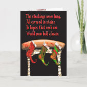 Zombie kerstkousen feestdagen kaart (Voorkant)