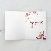 Zombie kerstkousen feestdagen kaart (Binnen)