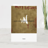 zombie kerstman feestdagen kaart (Achterkant)