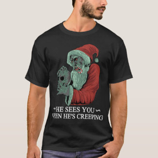 Zombie Kerstman Horror Krampus Kerstmis T-shirt