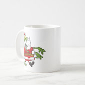 Zombie Kerstman Koffiemok (Voorkant links)