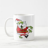 Zombie Kerstman Koffiemok (Links)