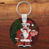 Zombie Kerstman Sleutelhanger (Voorkant)
