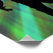 Zombie Kerstmis Disco Dance Poster (Hoek)