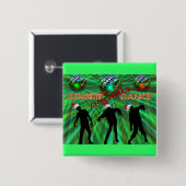 Zombie Kerstmis Disco Dance Vierkante Button 5,1 Cm (Voorkant /achterkant)