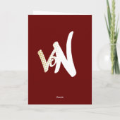 zombie Kerstmis Feestdagen Kaart (Achterkant)