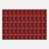 Zombie Kerstmis Funny Red Holiday Inpakpapier Vel (Voorkant 2)