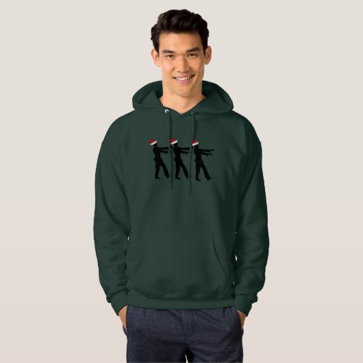 Zombie Kerstmis Hoodie (Voorkant volledig)