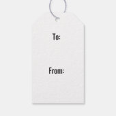 Zombie Kerstnacht Cadeaulabel (Achterkant)