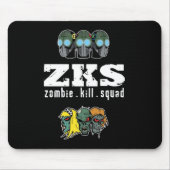 Zombie Kill Squad Mousepad Muismat (Voorkant)