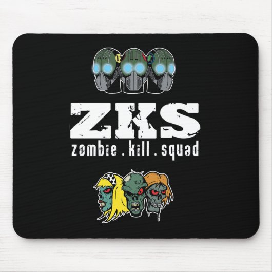 Zombie Kill Squad Mousepad Muismat (Voorkant)