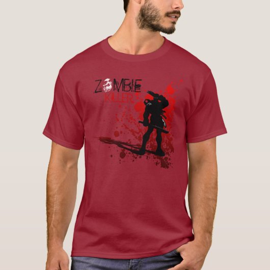 Zombie KILLER - bloedspiegel T-shirt (Voorkant)