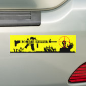 Zombie Killer Bumpersticker (Op auto)