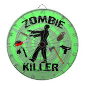 ZOMBIE KILLER DART BOARD DARTBORD (Voorkant)