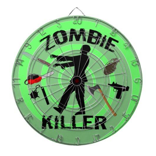 ZOMBIE KILLER DART BOARD DARTBORD (Voorkant)