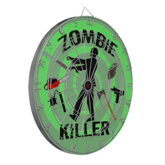 ZOMBIE KILLER DART BOARD DARTBORD (Voorkant Links)
