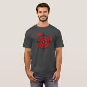 Zombie Killer t shirt met bloedspatten (Voorkant volledig)