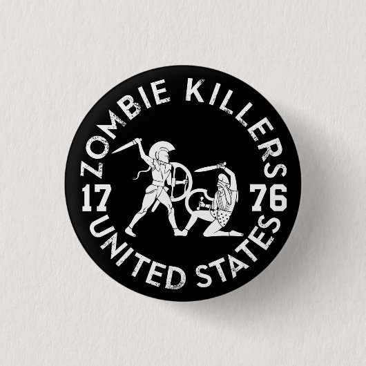 Zombie Killers 1776 Ronde Button 3,2 Cm (Voorkant)