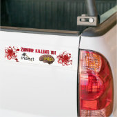 Zombie Killing 101 (bijl in de hersenen inbrengen) Bumpersticker (Op Truck)