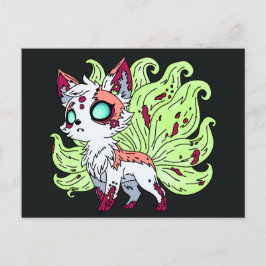 Zombie Kitsune Briefkaart