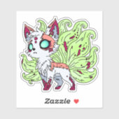 Zombie Kitsune Sticker (Vel)