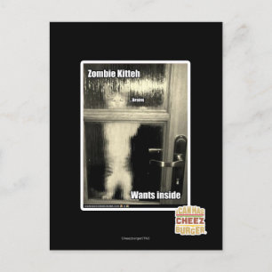 Zombie Kitteh Briefkaart