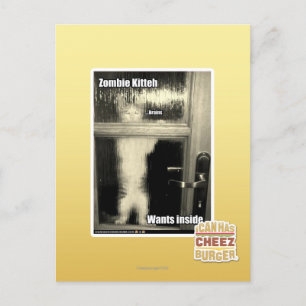 Zombie Kitteh Briefkaart