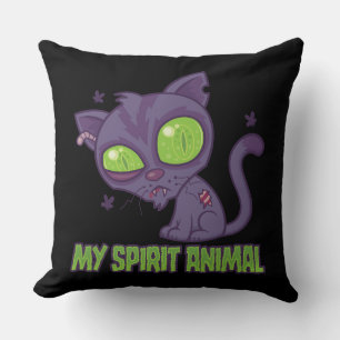 Zombie Kitten Is Mijn Spirituele Dier Kussen
