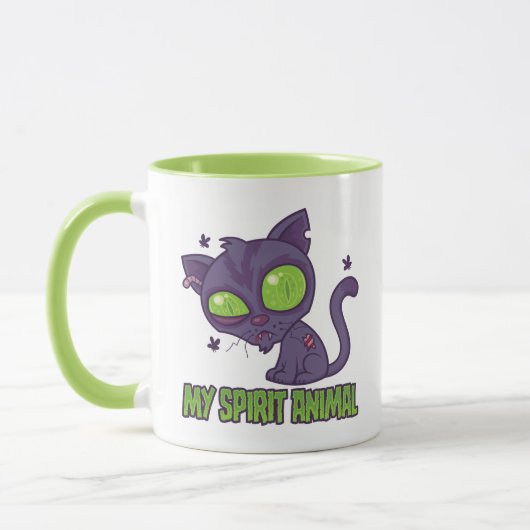 Zombie Kitten Is Mijn Spirituele Dier Mok (Links)