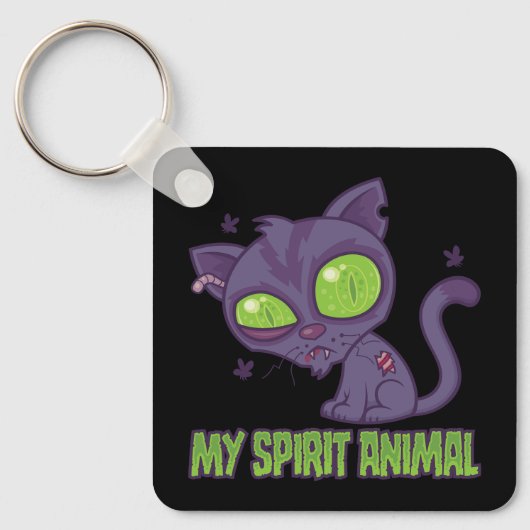 Zombie Kitten Is Mijn Spirituele Dier Sleutelhanger (Voorkant)