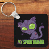 Zombie Kitten Is Mijn Spirituele Dier Sleutelhanger (Voorkant)