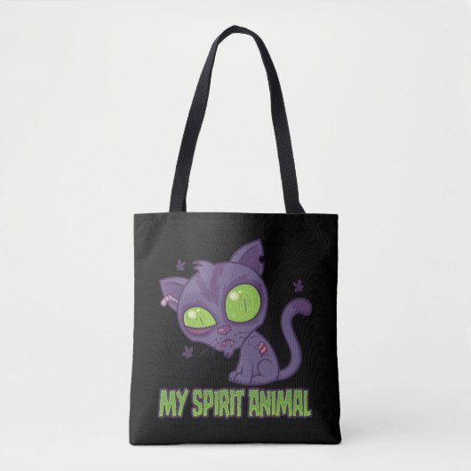 Zombie Kitten Is Mijn Spirituele Dier Tote Bag (Voorkant)