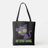 Zombie Kitten Is Mijn Spirituele Dier Tote Bag (Achterkant)