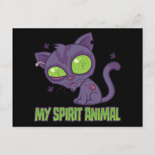 Zombie Kitten Is My Spirit Animal Briefkaart