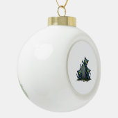 Zombie Kitten Opstand Keramische Bal Ornament (Links)