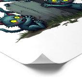 Zombie Kitten Opstand Poster (Hoek)