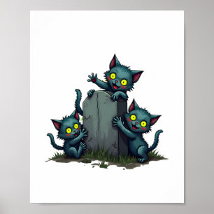 Zombie Kitten Opstand Poster