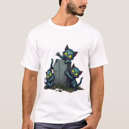 Zombie Kitten Uprising T-shirt (Voorkant)