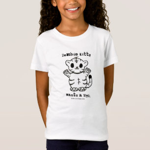 Zombie Kitty Wil Een Knuffel T-shirt
