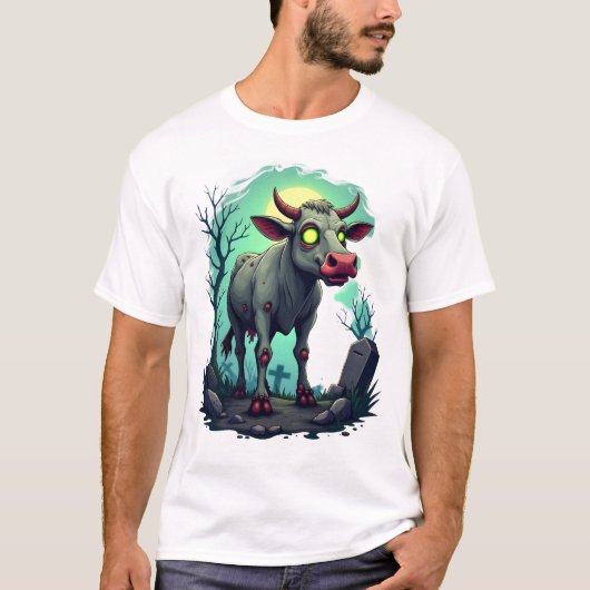 Zombie Koe Apocalyps T-shirt (Voorkant)