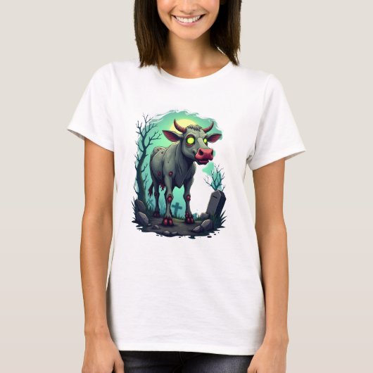 Zombie Koe Apocalyps T-shirt (Voorkant)