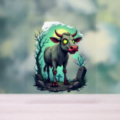 Zombie Koe Apocalypse Acryl Bord (Neutraal)