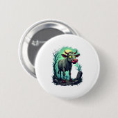 Zombie Koe Apocalypse Ronde Button 5,7 Cm (Voorkant /achterkant)