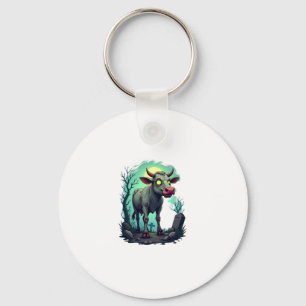 Zombie Koe Apocalypse Sleutelhanger