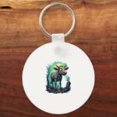 Zombie Koe Apocalypse Sleutelhanger (Voorkant)