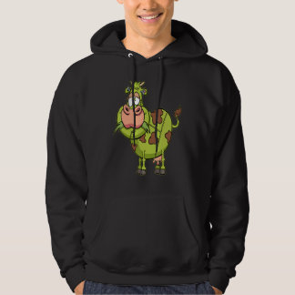 Zombie Koe Lazy Halloween Kostuum  Boerderij Dier  Hoodie