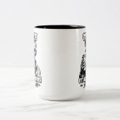 Zombie Koffie omdat moord verkeerd is Tweekleurige Koffiemok (Center)