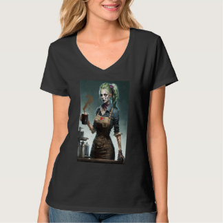 Zombie-koffiebarista   Zombies in het dagelijks le T-shirt