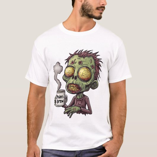 Zombie Koffietijd T-shirt (Voorkant)
