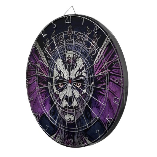 Zombie koningin dartbord (Voorkant Rechts)